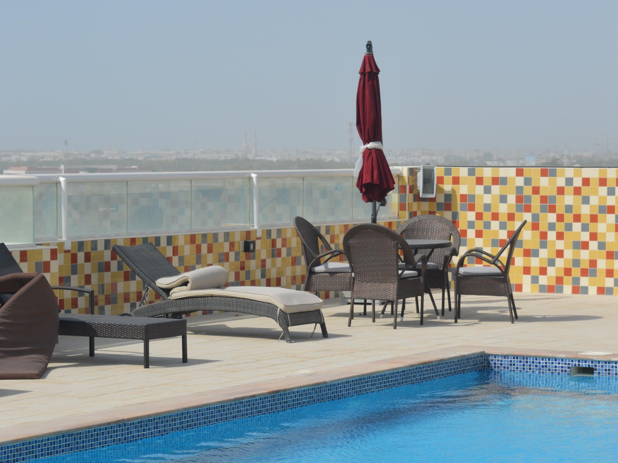 Grand Midwest View Hotel Apartments Dubai Exterior foto